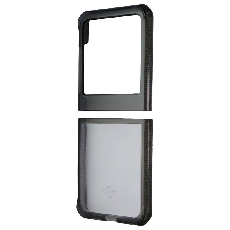 ITSKINS Hybrid_R // Clear Case for Motorola Razr (2024) - Black / Transparent