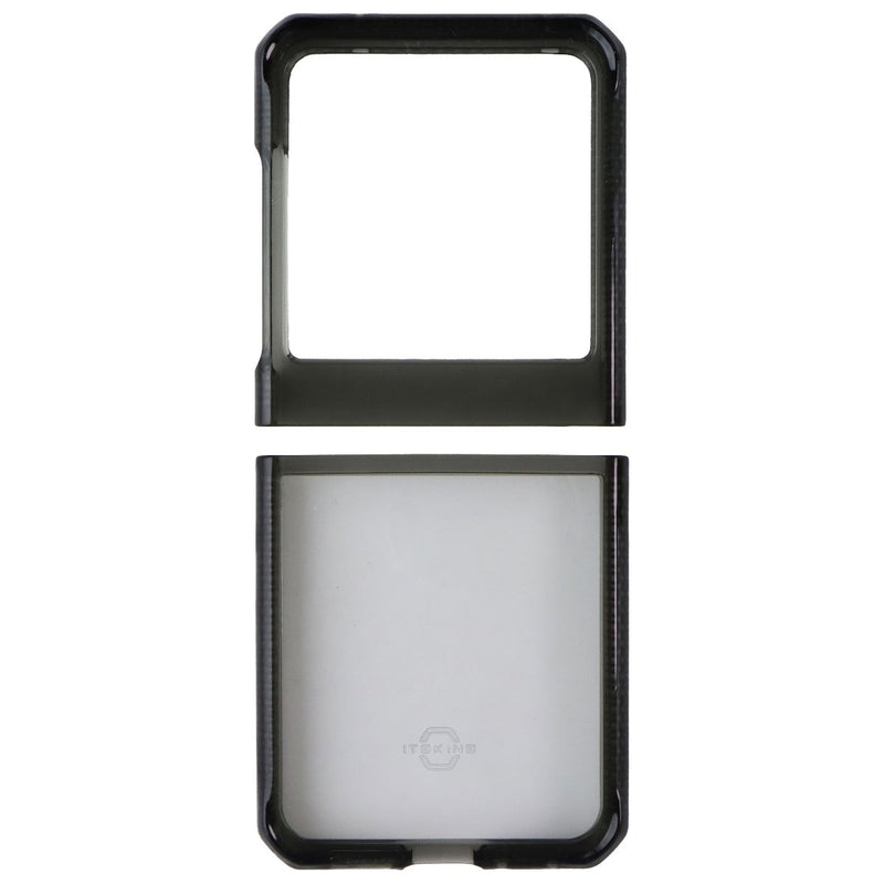 ITSKINS Hybrid_R // Clear Case for Motorola Razr (2024) - Black / Transparent