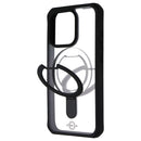 ITSKINS Hybrid_R // Stand Case for Apple iPhone 15 Pro - Black