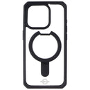 ITSKINS Hybrid_R // Stand Case for Apple iPhone 15 Pro - Black