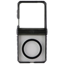 ITSKINS Hybrid Clear Hinge Magnetic Case for Galaxy Z Flip7 - Clear / Black