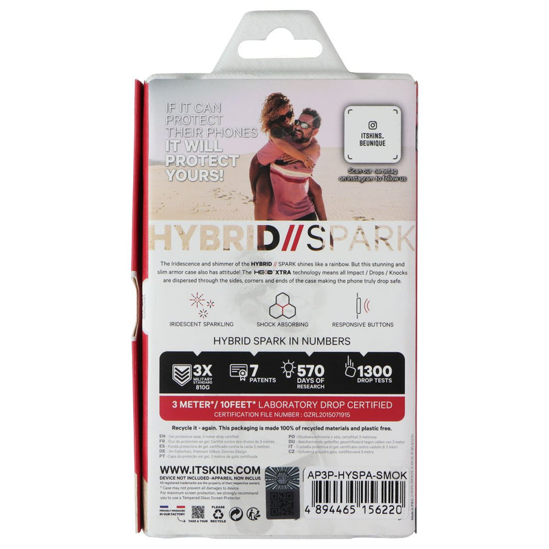 ITSKINS Hybrid // Spark Case for Apple iPhone 12 Pro / iPhone 12 - Sparkle Smoke