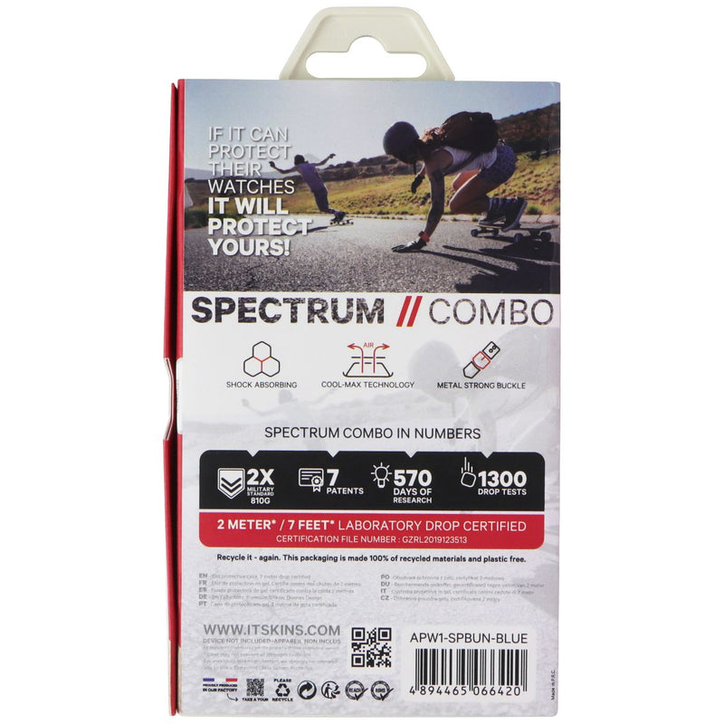 ITSKINS Spectrum Combo Case/Strap for Apple Watch Series SE/6/5/4 (40mm) - Blue