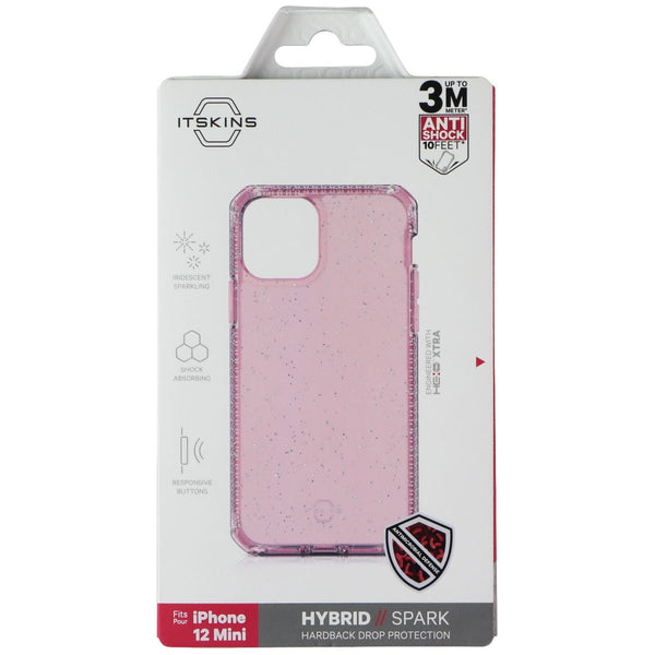 ITSKINS Hybrid // Spark Series Case for Apple iPhone 12 Mini - Sparkle Pink