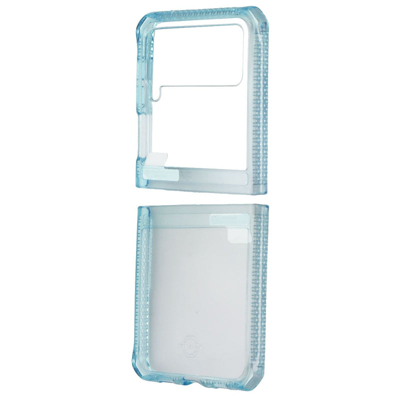 ITSKINS Hybrid // Clear Series Case for Samsung Galaxy Z Flip3 5G - Light Blue