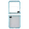 ITSKINS Hybrid // Clear Series Case for Samsung Galaxy Z Flip3 5G - Light Blue
