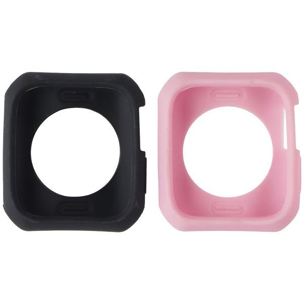 ITSKINS Bumper Case 2 Pack for Apple Watch 44mm (SE/6/5/4) - 1x Black/1x Pink