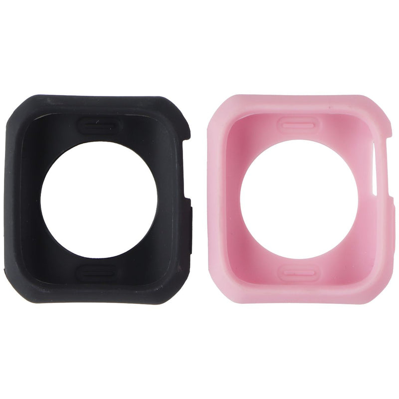 ITSKINS Bumper Case 2 Pack for Apple Watch 44mm (SE/6/5/4) - 1x Black/1x Pink