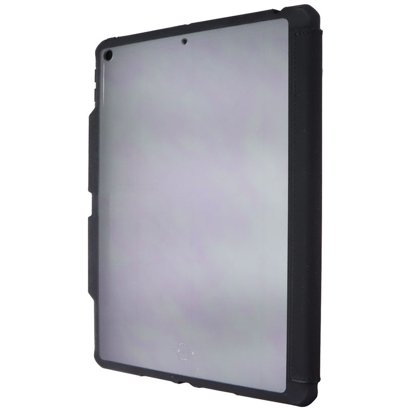ITSKINS Hybrid_R // Solid Folio for Apple iPad 10.2-in (9/8/7 Gen) - Black/Clear