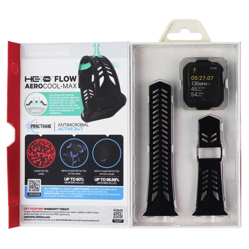 ITSKINS Spectrum // Combo Case for Apple Watch Series SE/6/5/4 (40mm) - Black