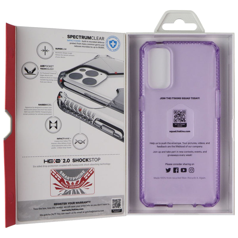 ITSKINS Spectrum // Clear Case for OPPO Reno4 5G/4G - Light Purple (Transparent)
