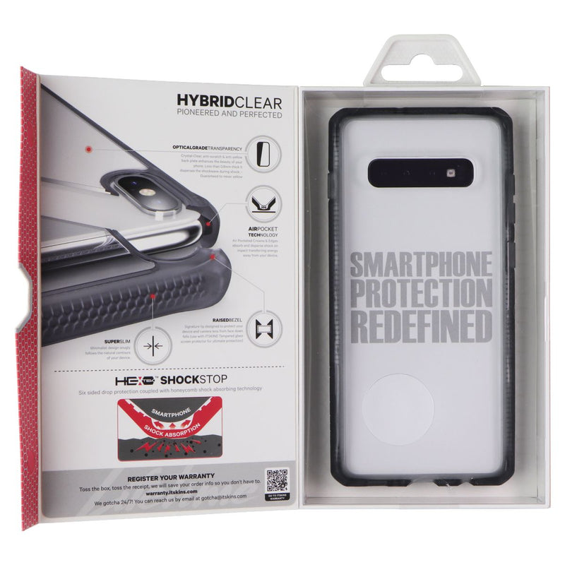ITSKINS Hybrid // Clear Case for Samsung Galaxy S10+ (Plus) - Black/Transparent