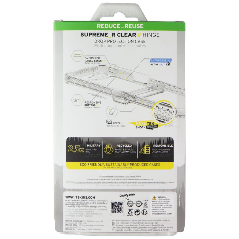 ITSKINS Supreme_R Clear // Hinge Case for Samsung Galaxy Z Flip5 - Transparent