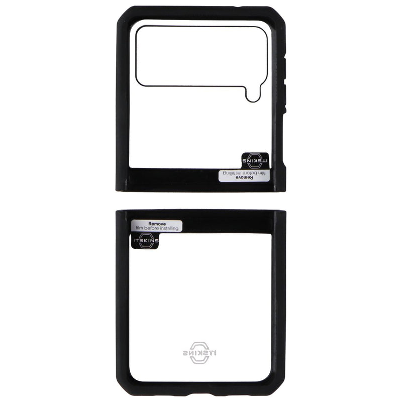 ITSKINS Hybrid // Solid Case for Samsung Galaxy Z Flip3 5G - Clear/Black