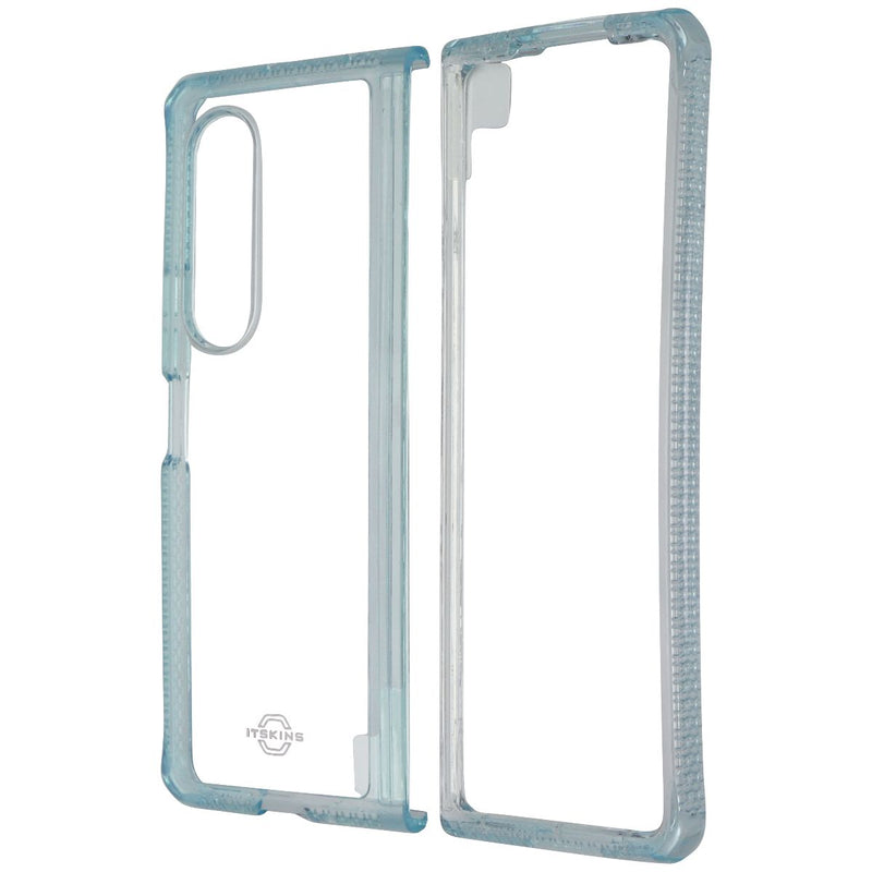 ITSKINS Hybrid R // Clear Case for Samsung Galaxy Z Fold3 5G - Light Blue/Clear