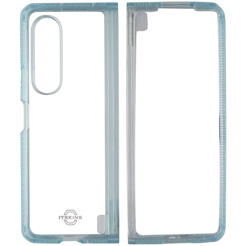 ITSKINS Hybrid R // Clear Case for Samsung Galaxy Z Fold3 5G - Light Blue/Clear