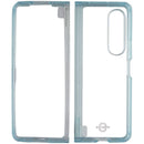 ITSKINS Hybrid R // Clear Case for Samsung Galaxy Z Fold3 5G - Light Blue/Clear