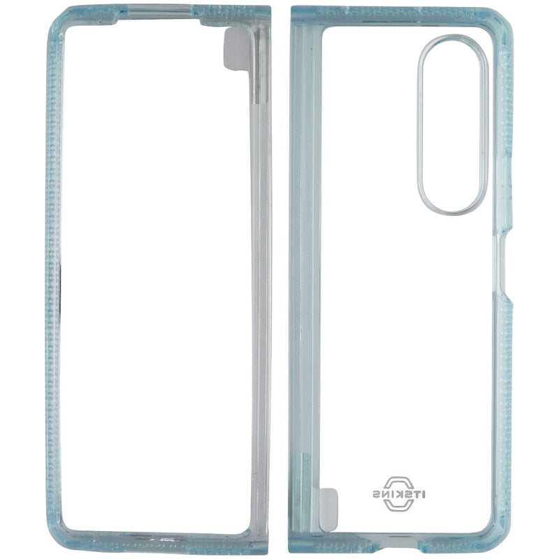 ITSKINS Hybrid R // Clear Case for Samsung Galaxy Z Fold3 5G - Light Blue/Clear