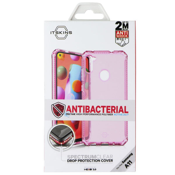 ITSKINS Spectrum Clear Series Gel Case for Samsung A11 - Pink