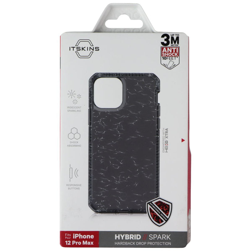 ITSKINS Hybrid // Spark Series Case for Apple iPhone 12 Pro Max - Sparkle Smoke