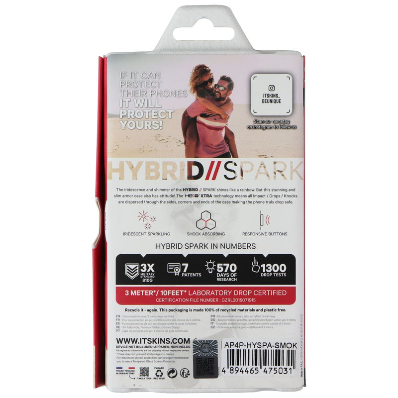 ITSKINS Hybrid // Spark Series Case for Apple iPhone 12 Pro Max - Sparkle Smoke