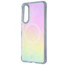 ITSKINS Hybrid_R // Vapor Iridescent MagSafe Case for Galaxy S25 Edge - Violet
