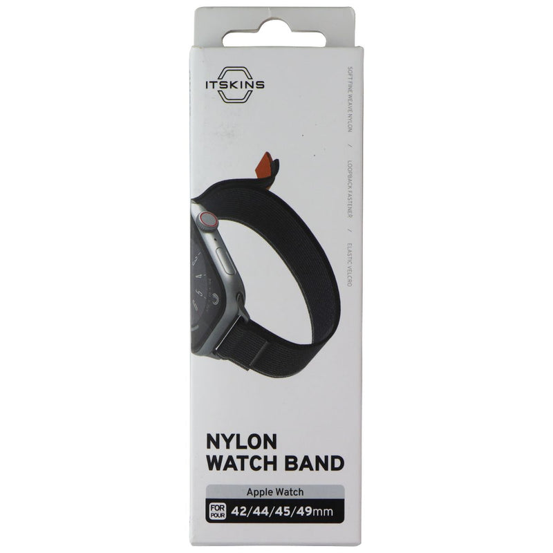 ITSKINS Nylon Watch Band for Apple Watch (Sizes 42/44/45/49mm) - Black