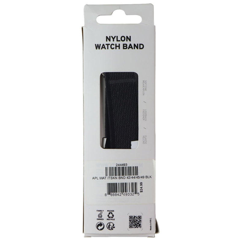 ITSKINS Nylon Watch Band for Apple Watch (Sizes 42/44/45/49mm) - Black