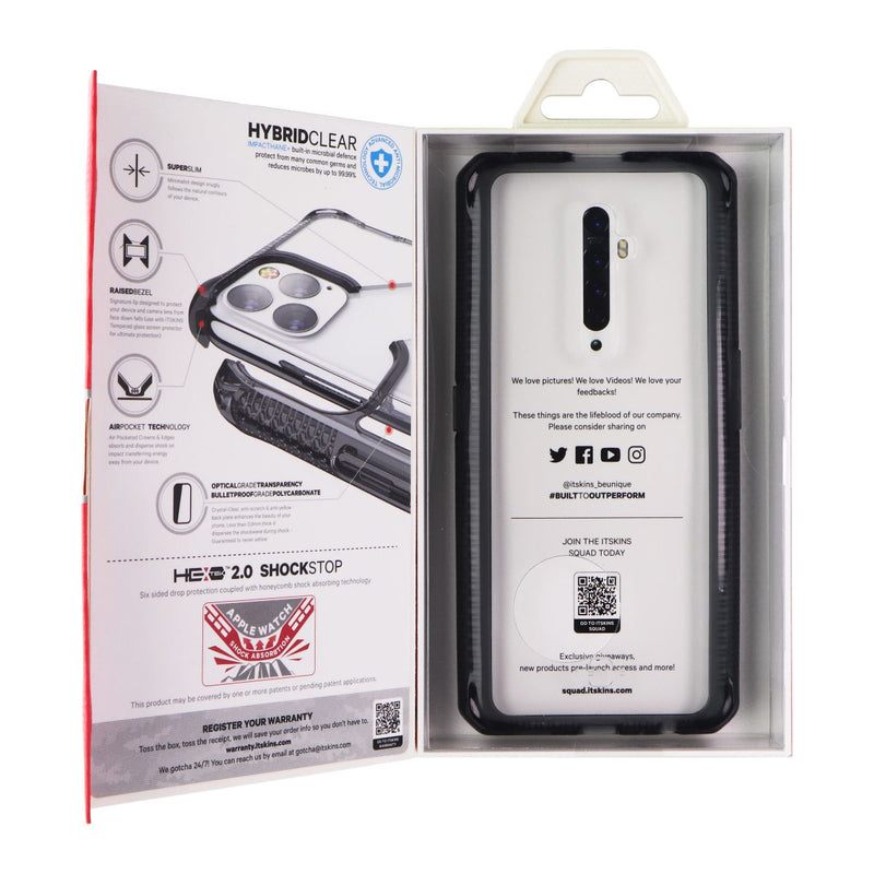 ITSKINS Spectrum // Clear Series Case for OPPO Reno2 Z - Black/Transparent