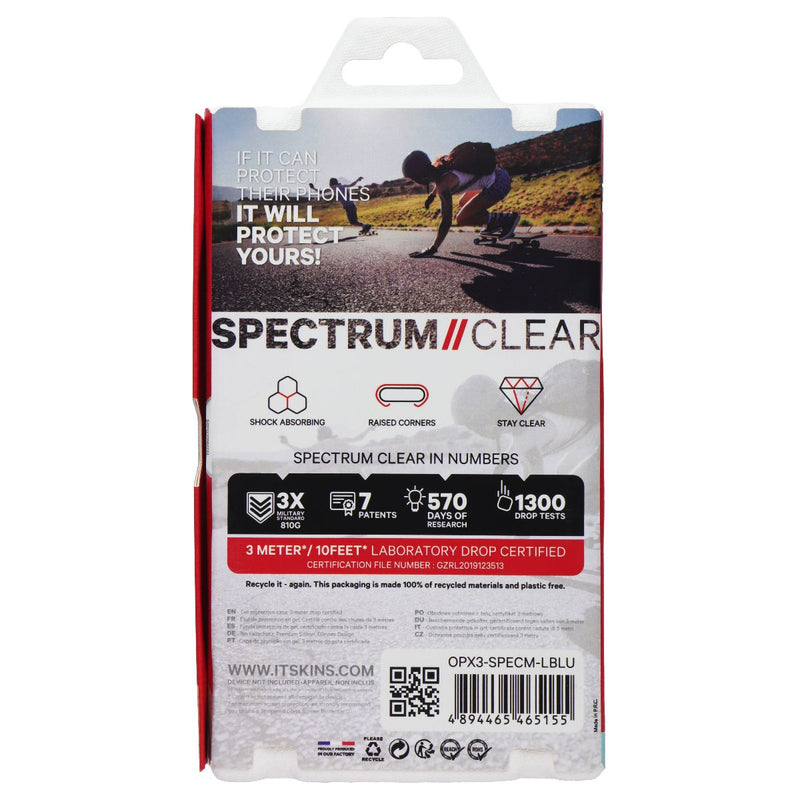 ITSKINS Spectrum // Clear Series Case for OPPO Find X3 Pro - Light Blue