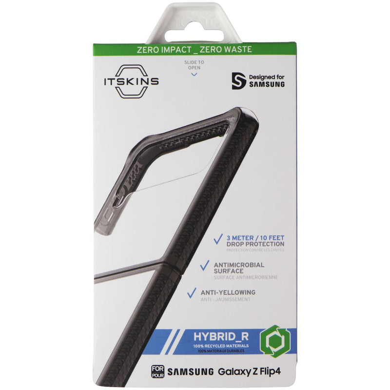 ITSKINS Hybrid_R Case for Samsung Galaxy Z Flip4 - Clear/Black