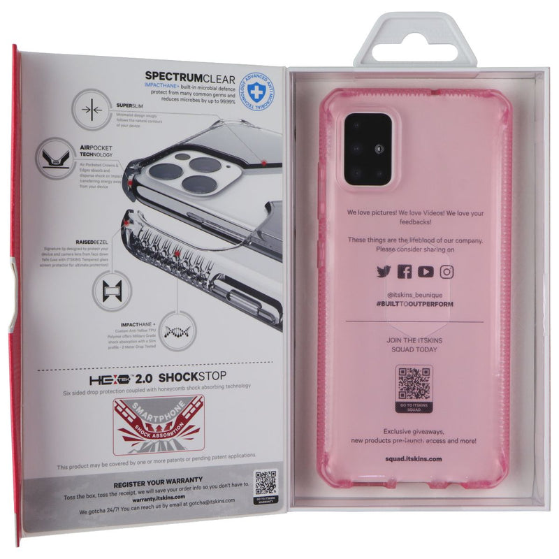 ITSKINS Spectrum Clear Series Gel Case for Samsung A51 - Pink