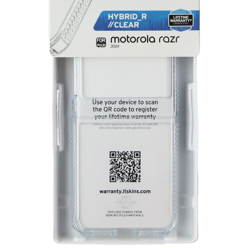 ITSKINS Hybrid_R Series Case for Motorola Razr (2024) - Clear