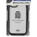 ITSKINS Hybrid_R Clear Case for Apple iPhone 15 Plus/14 Plus - Black/Transparent