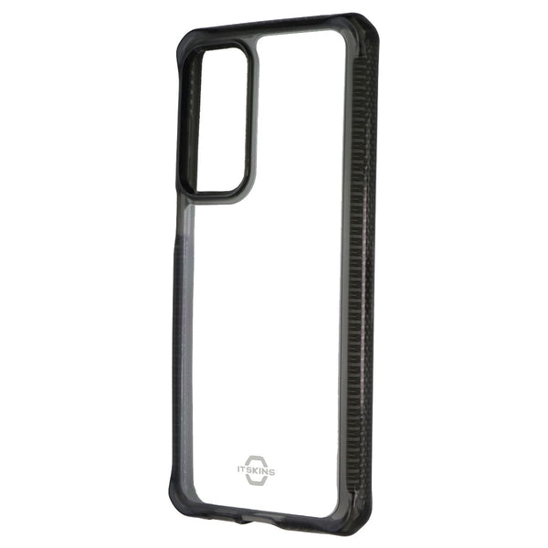 ITSKINS Hybrid_R Series Clear Case for Motorola Edge (2021) - Black / Clear