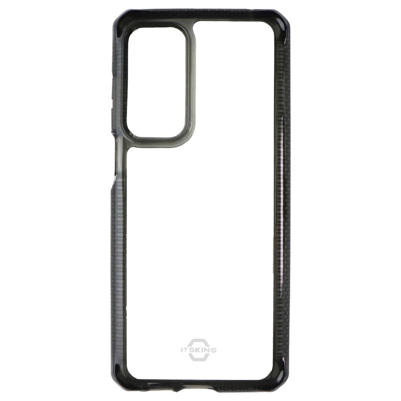 ITSKINS Hybrid_R Series Clear Case for Motorola Edge (2021) - Black / Clear