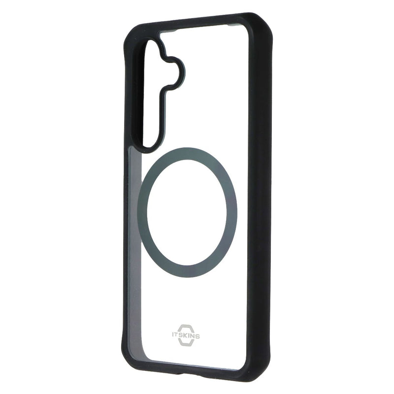 ITSKINS Hybrid_R // Solid Case for Samsung Galaxy S24 - Black / Transparent