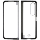 ITSKINS Hybrid R // Clear Case for Samsung Galaxy Z Fold3 5G - Black/Transparent