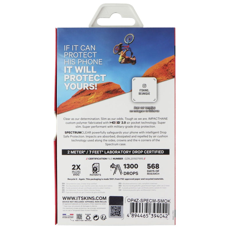 ITSKINS Spectrum // Clear Series Case for OPPO Reno4 Z - Smoke (Transparent)