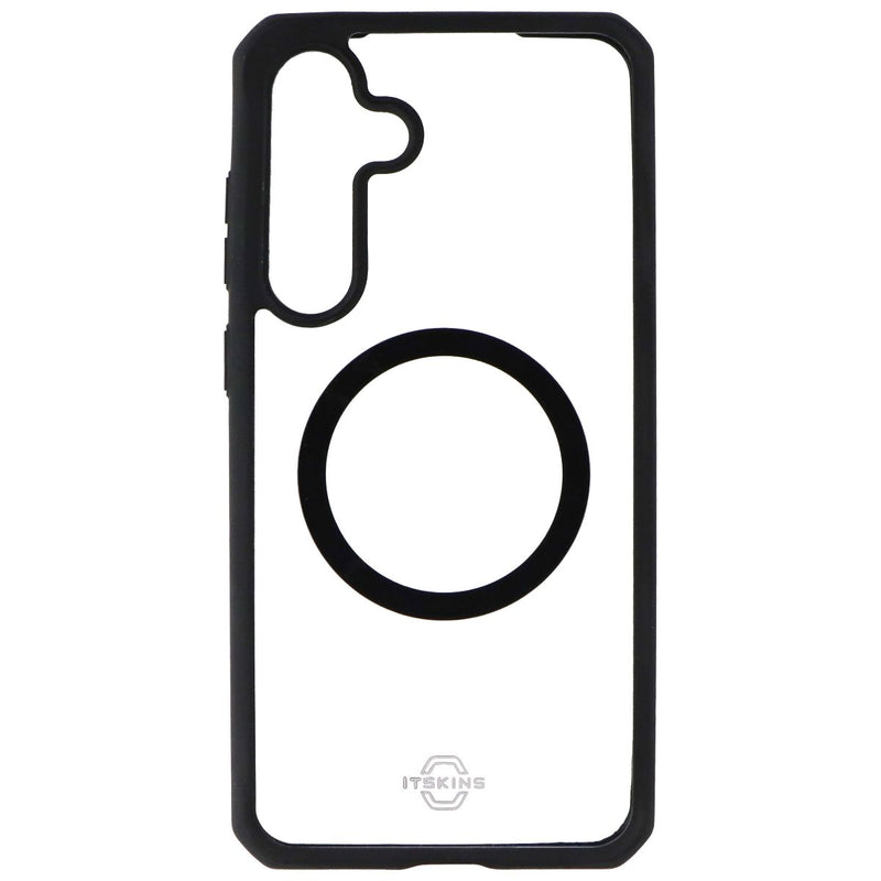 ITSKINS Hybrid_R // Solid Case for Samsung Galaxy S24 Plus - Black / Transparent