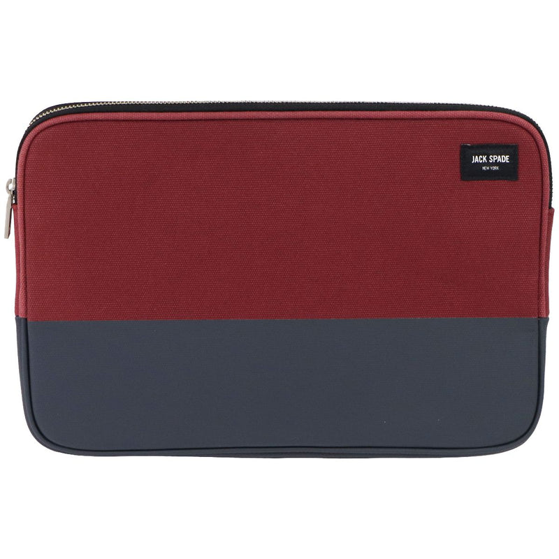 Jack Spade New York Dripped Canvas Sleeve for 13-in Laptops - Red/Navy