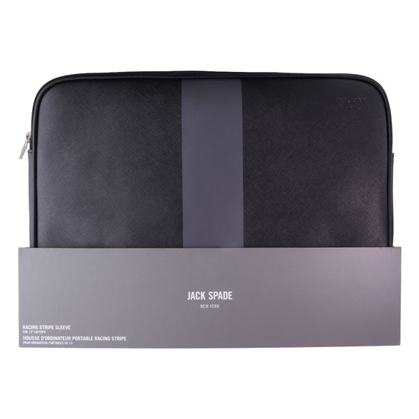 Jack Spade New York Racing Stripe Sleeve for 13-in Laptops - Black/Gray