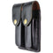 JAY-PEE Dual Magazine/Utilities Leather Belt Pouch - Gloss Black
