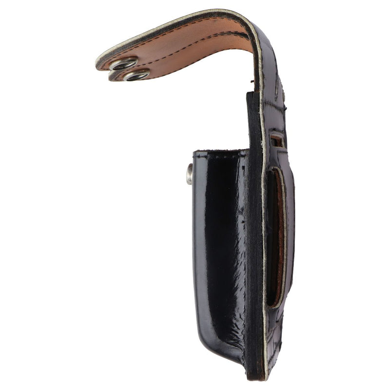 JAY-PEE Dual Magazine/Utilities Leather Belt Pouch - Gloss Black