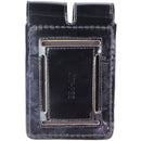 JAY-PEE Dual Magazine/Utilities Leather Belt Pouch - Gloss Black