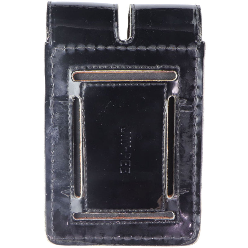 JAY-PEE Dual Magazine/Utilities Leather Belt Pouch - Gloss Black