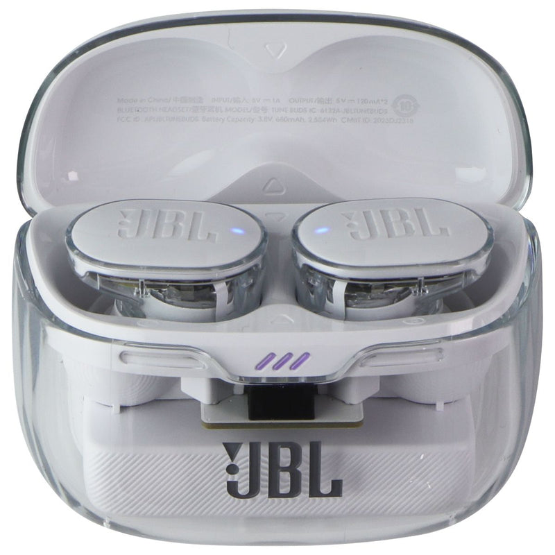 JBL Tune Buds Noise Cancelling Wireless Earbuds - Ghost Edition White (Clear)