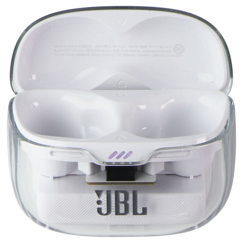 Replacement Charging Case for JBL Tune Buds - Ghost Edition White - CASE ONLY