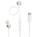 JBL Tune 310C Wired Hi-Res USB-C Headphones w/ Mic and 3 Button Remote - White