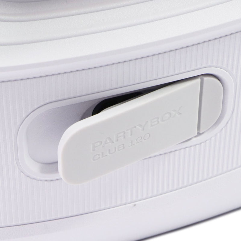 JBL PartyBox Club 120 - Portable Party Speaker with Handle & LED Lights - White